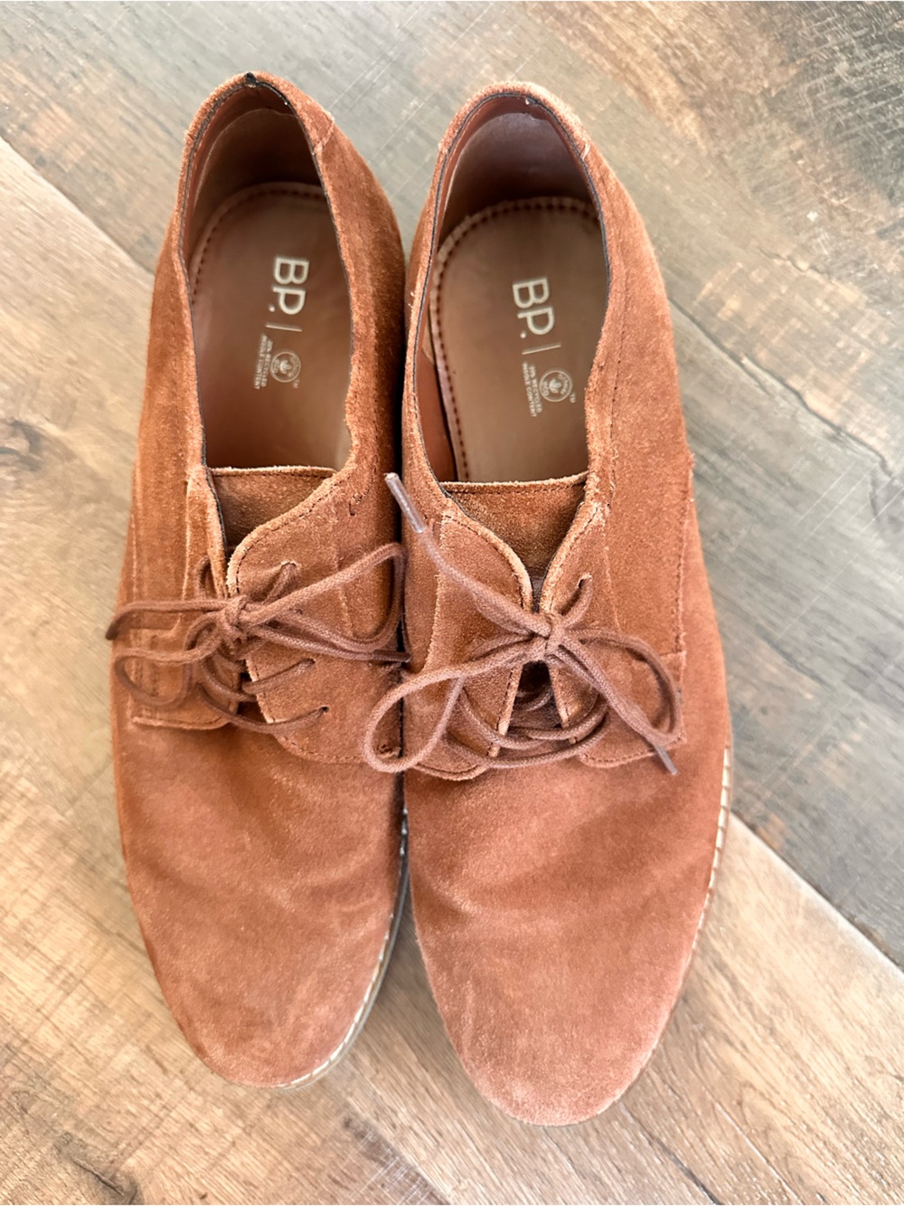 BP Men's Suede Bpshane-Lea lace up shoe in brown men’s size 11